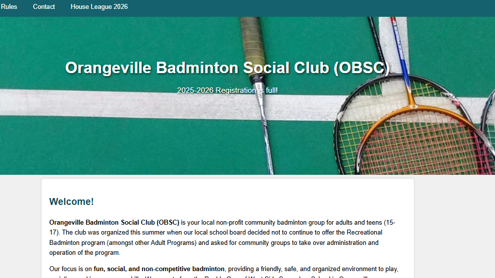 Orangeville Badminton Social Club