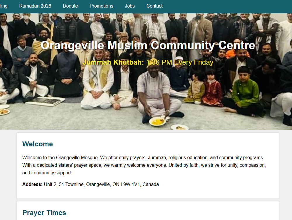 Orangeville Muslim Community Center